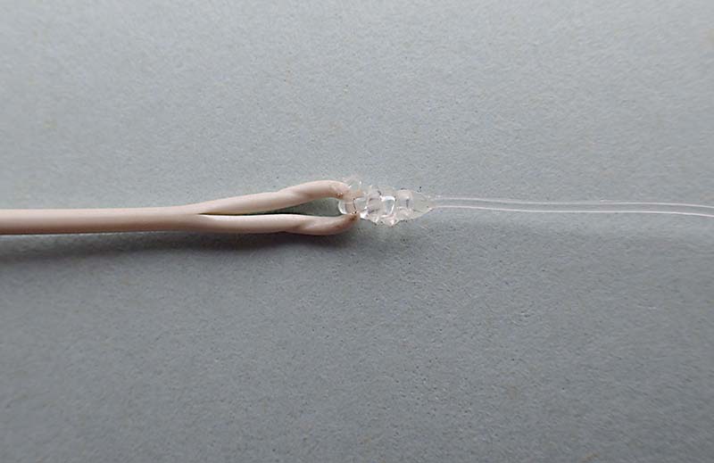Clinch knot on fly line
