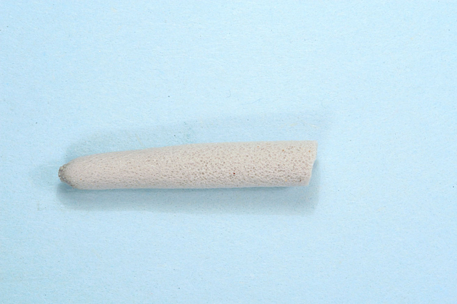 Showing step 1 of tying sequence for hot foam hopper fly pattern