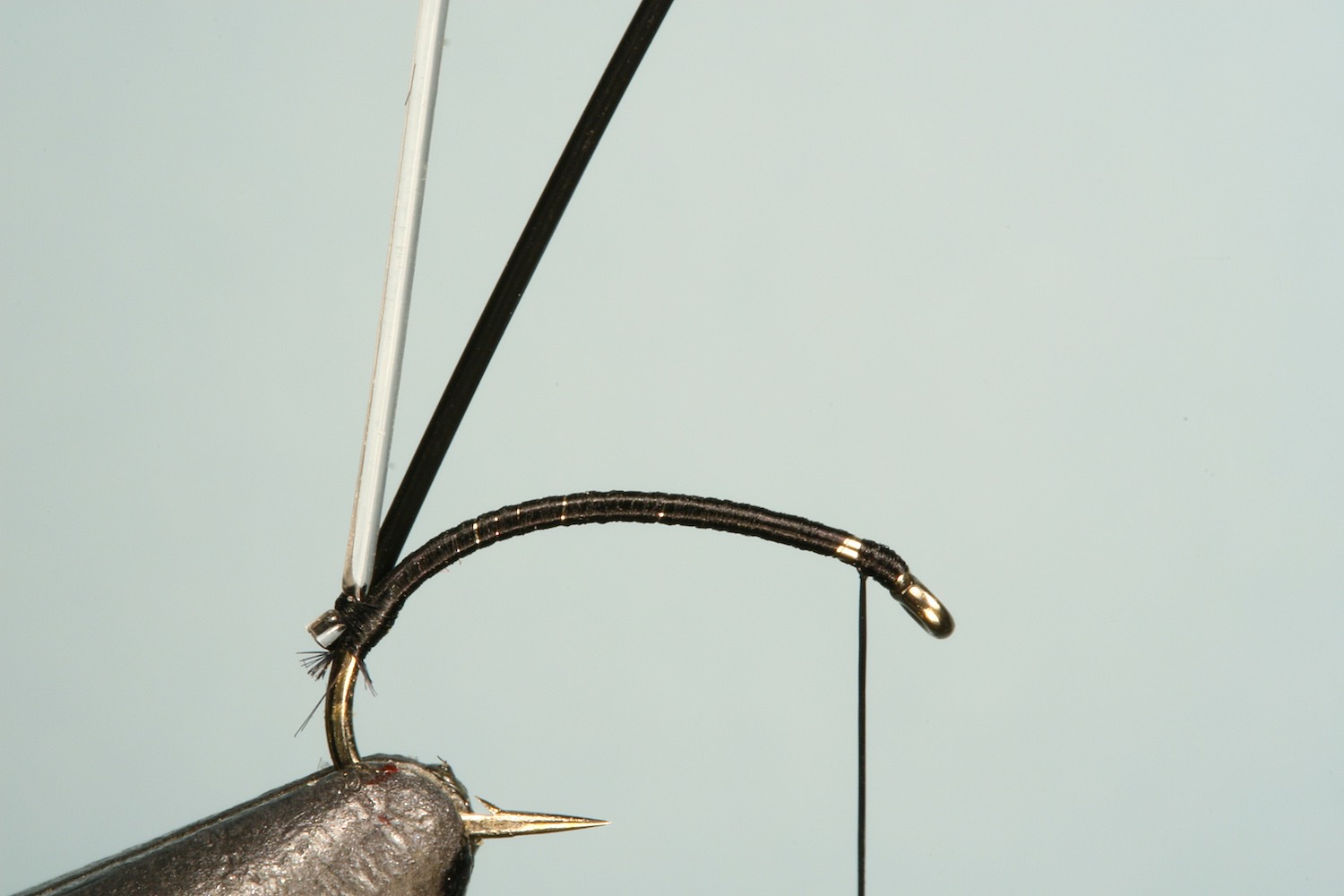 jelly midge fly pattern - tying step 2